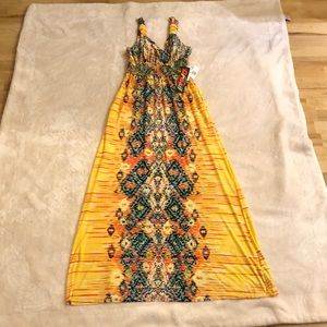 Brightly colored stretchy dress